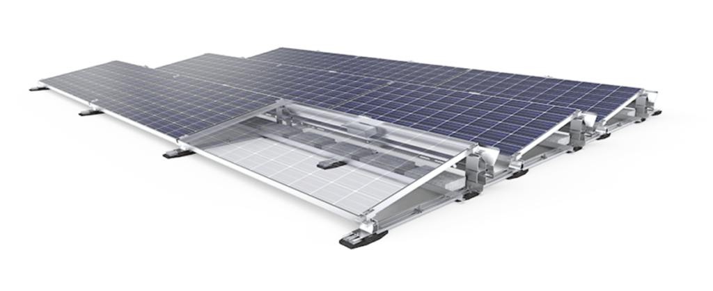 panneaux solaires toit plat